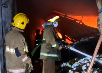 Gudang Sembako di Banjaran Kediri Ludes Terbakar, Diduga Akibat Korsleting Listrik