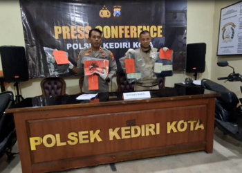Terekam CCTV Beraksi di Kos Semampir, Dua Bandit Curanmor Lintas Daerah Diringkus Polsek Kediri Kota