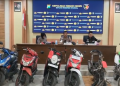 Polres Kediri Berhasil Ungkap Berbagai Kasus,  Mulai Dari Mantan Suami Bakar Rumah Istri Hingga Gulung Komplotan Curanmor