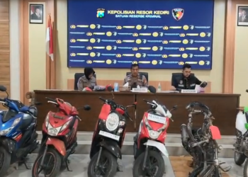 Polres Kediri Berhasil Ungkap Berbagai Kasus,  Mulai Dari Mantan Suami Bakar Rumah Istri Hingga Gulung Komplotan Curanmor