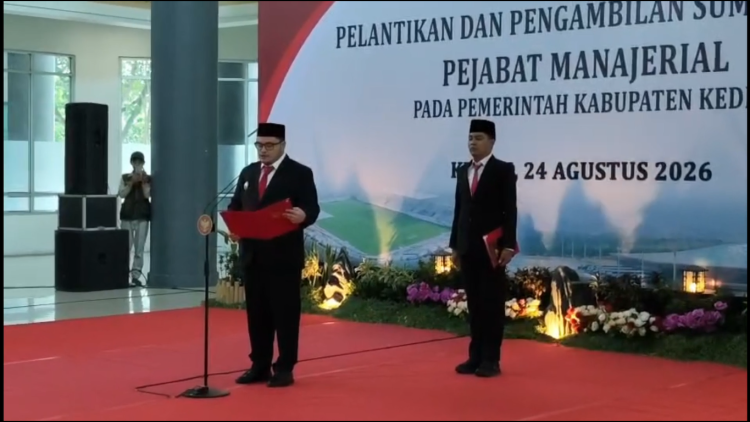 Kikis Praktik Jual Beli Jabatan, Mas Dhito Lantik 121 Pejabat Pemkab Kediri Berbasis Manajemen Talenta