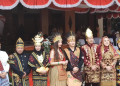 Berkostum Adat Asmat Pimpin Upacara Kemerdekaan, Mas Ipin Sampaikan Pesan Perjuangan