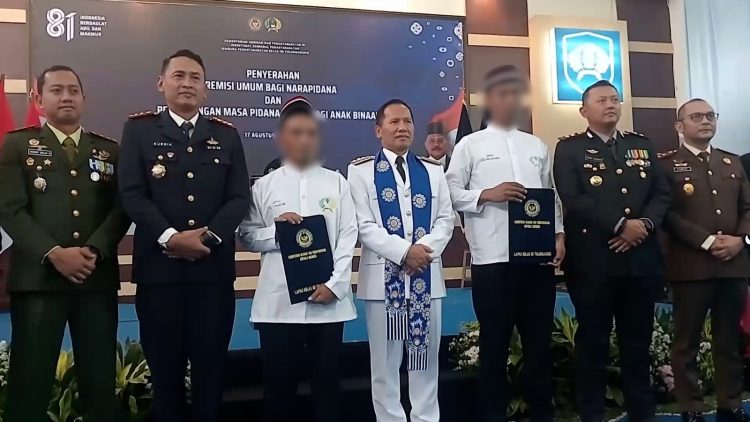 Berkah HUT ke-81 RI, Empat Napi Lapas Tulungagung Langsung Bebas Usai Terima Remisi