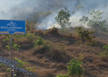 Bukit Lemparan Gunung Budheg Terbakar Lagi, Lahan Wisata dan Hutan Jati Ludes Dilalap Api
