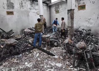 Showroom Motor di Trenggalek Terbakar, 43 Unit Ludes Lahap Si Jago Merah