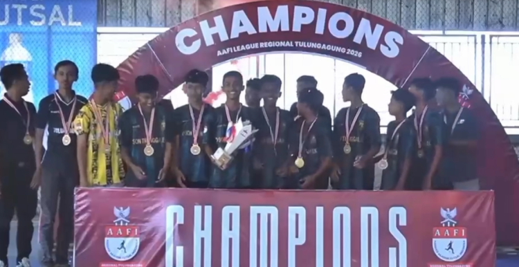 Baru Berdiri Maret 2025, D’Son Futsal Academy Trenggalek Boyong Gelar Juara AAFI League KU-13